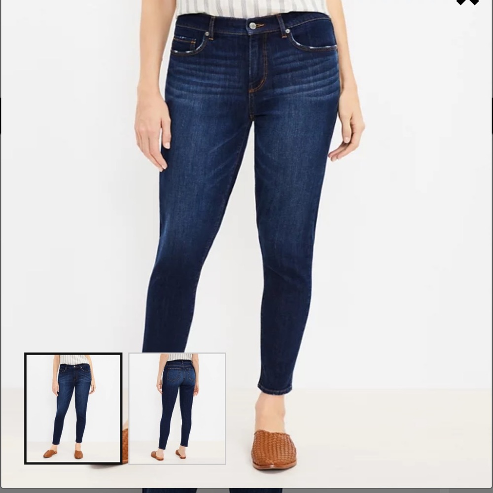 BNWT LOFT Curvy Mid Rise Skinny Jeans